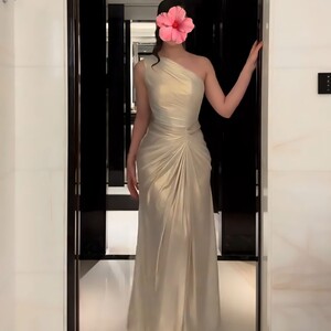 فستان سهرة لمعة استرتش